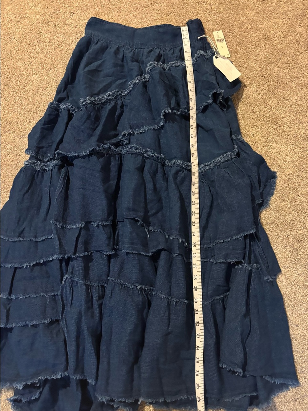Pilcro Denim Tiered Ruffle Maxi Skirt - Picture 7 of 10
